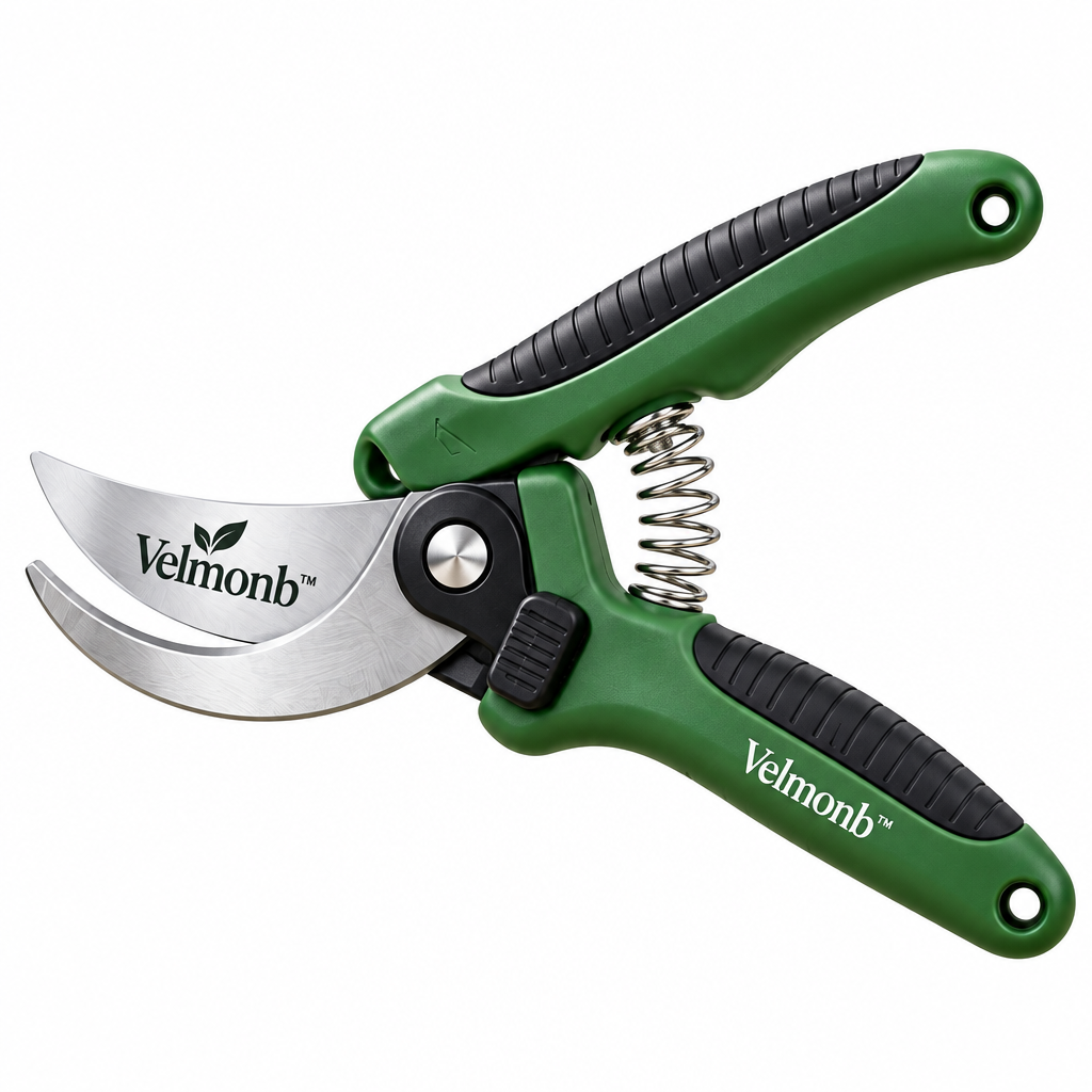 Velmonb™ Professional Pruning Shears | Stainless Steel Garden Pruner with Ergonomic Non-Slip Handle & Safety Lock