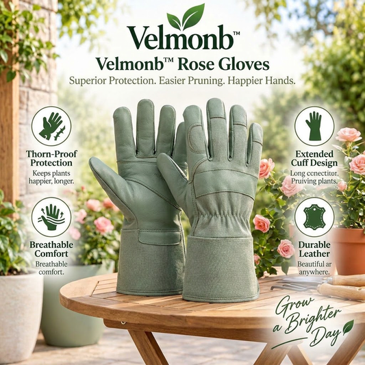 Velmonb™ Rose Pruning Gloves – Long-Cuff Thorn-Resistant Gardening Gloves for Pruning & Yard Work